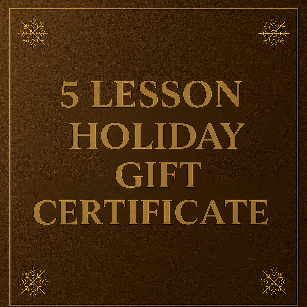 5 Lesson Holiday Gift Certificate