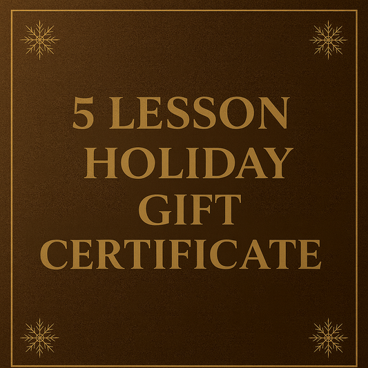 5 Lesson Holiday Gift Certificate