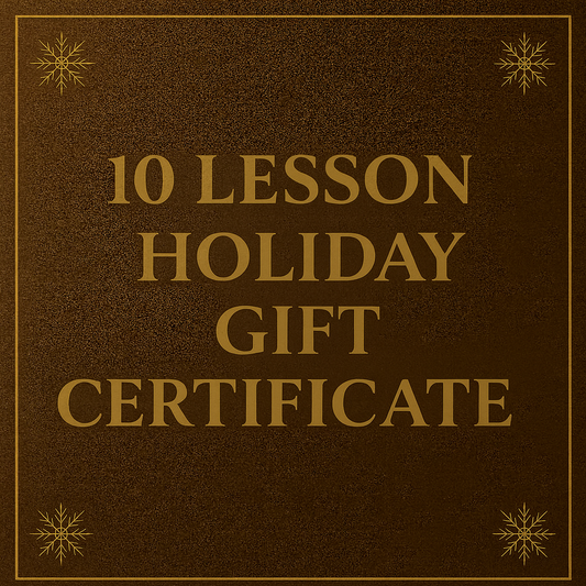 10 Lesson Holiday Gift Certificate